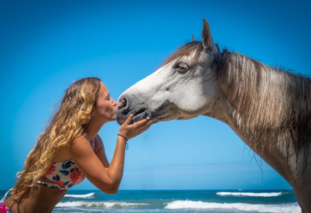 caballo caribe beso chica
